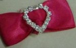 8mm Heart Rhinestone Buckle (12/pcs Per Pack)