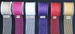 2.5" X 10yds Wired Glitter Net Ribbon
