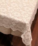 54" X 54" Floral Lace Square Overlay