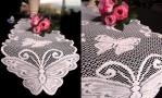 13" X 96" Lace Runner With Butterfly Pattern