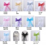 SB4013 - 9" X 120" Sparkle Organza Chair Sash -