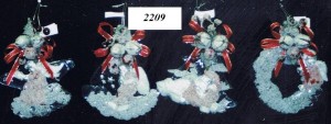 Frosted Christmas Ornaments (Min. 48)