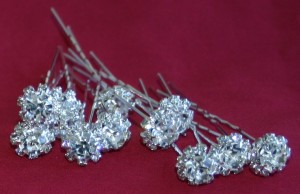 4822 - Diamond Flower Hair Pin (12 pcs/box)