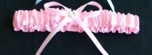 Satin Garter Pink or Lilac only