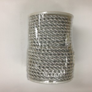 4mm x 25yds Silver Metallic Cord
